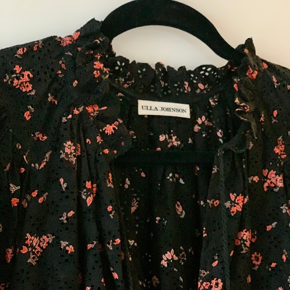 Ulla Johnson Siarah Blouse - Black Floral - Picture 5 of 7